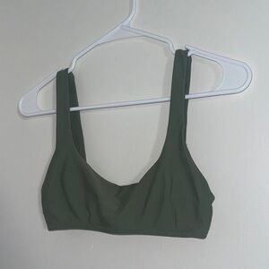 Aerie Olive Green Scoop Swim Top